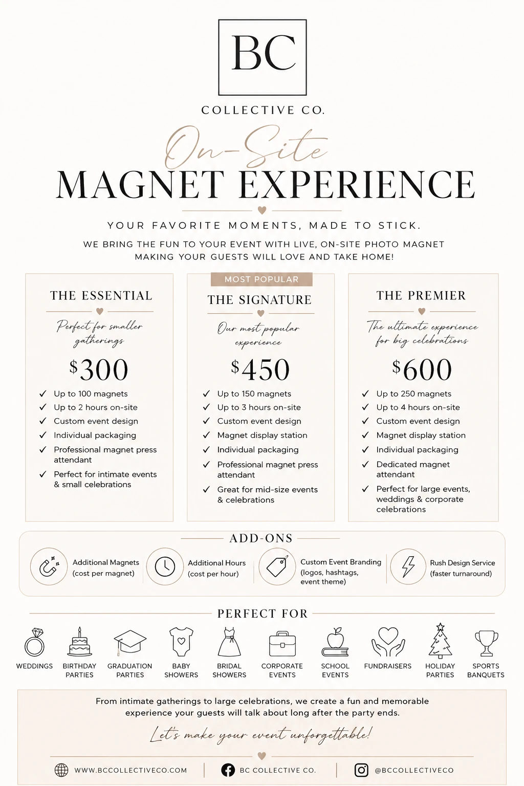 Website flyer