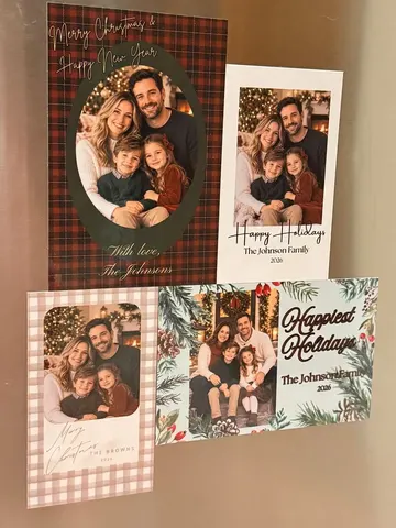Christmas Card Flexible Magnets- 5x7